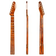1. This guitar neck is designed for Fender TL style electric guitar neck replacement. 2. High-quality maple neck, delicate and unique. 3. Body together fingerboard with 21 frets, smooth and high density. 4. The hole for tuning machine is 10mm in diam...