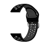 WHARGTSL Cinturino for orologio intelligente Honor Watch 4 Pro/5, 22 mm, in silicone, Fit For cinturino, adatto for Honor Magic 2 46 mm/GS Pro/GS 3 Sports.(Black grey)