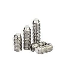 SS304 Stainless Steel Hex Socket Set Screws Nylon Rolling Ball Point Grub Screws 20,M10 x 20mm