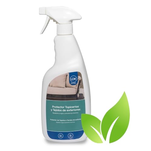 Protector Ecológico PROFESIONAL de Tapicerias y Textil de Exterior| Propiedades anti-moho y anti-hongos, repelencia al agua y manchas | 750 cc | Para cojines, parasoles, tapicerías | Limpieza LOLAhome