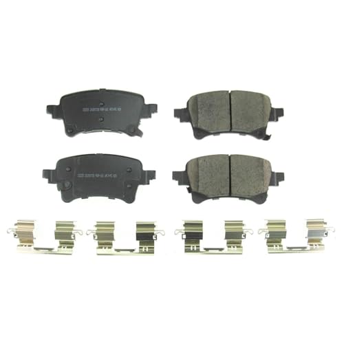 Image of PowerStop Rear Brake Pads for Jeep Gladiator 2020-25 | Jeep Wrangler 2021-25 - Z17 Ceramic Brake Pads with Installation Hardware, 17-2233