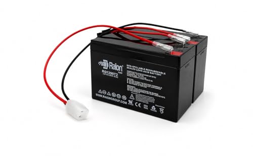 Raion Power 24V 9Ah Battery Pack for Razor Pocket Mod Scooter E275 E300 E325 MX350 Extended Range SLA AGM Replacement Kit with Wiring Harness Fuse & Connector for Bella Betty Bistro Daisy & Vapor