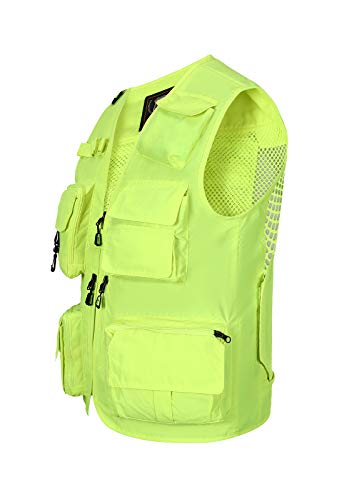 Image of Hbufnha Outdoor Fishing Hunting Vest Multi Pockets Work Cargo Jacket