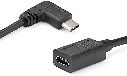 Access 【L型 30cm】 USB3.1タイプ-C 延長ケーブル オスtoメス 90°L型 USB3.1延長ケーブル 標準全銅16線 高速充電 10Gbps高速データ転送 EC13-L30