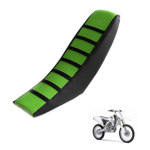 generisch sitzbankbezug Motorrad kompatibel mit Yamaha YZ450F 2003-Present,Sonnenschutz und Anti-Rutsch,Motorradzubehörsitzbankbezug Motorrad (Black Green)