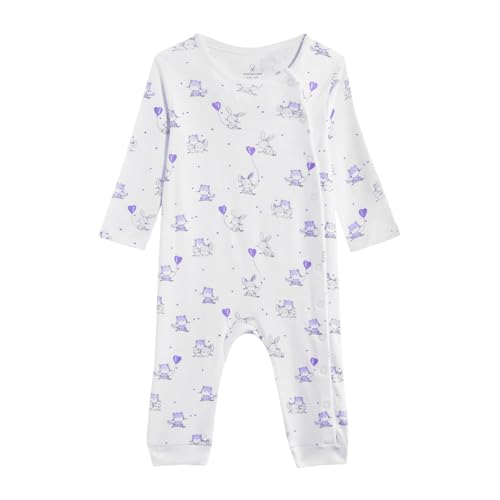 Image of Mothercare Baby Romper Sleepsuit Autumn Print Full Sleeve Pink