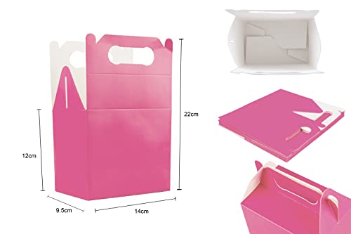 Shatchi 9823 10Pcs/20Pcs/30Pcs Cardboard Lunch Takeaway Birthday Wedding Carry Meal Food Cake Party Box Childrens Loot Bags thumb #3