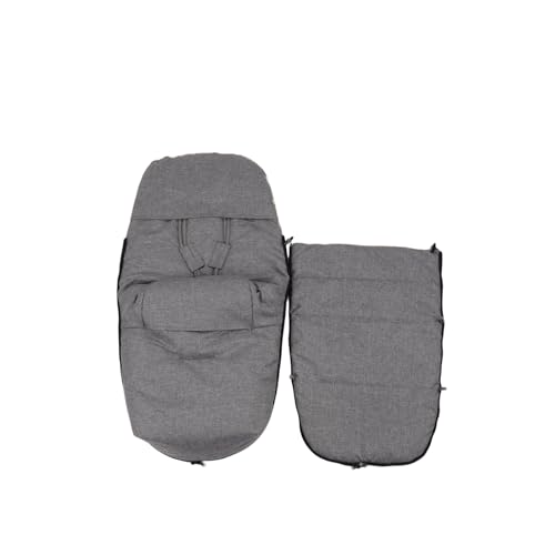 Chancelière en peau d'agneau gris clair 90x50 cm imperméable pour poussette