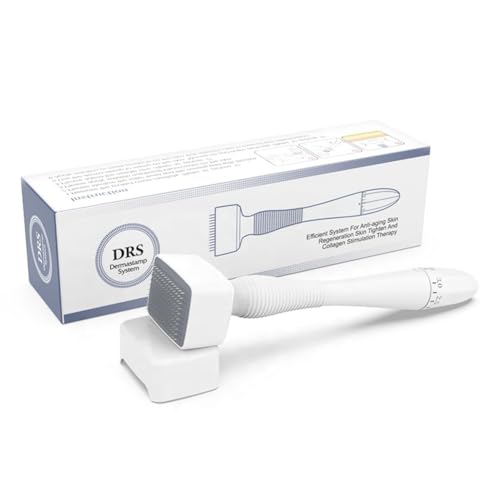 DRS Stainless Steel Derma Stamp 140 Adjustable pin - Professional microneedling pen for Women & Men - Micro needling derma stamp