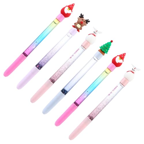 6 bolígrafos de gel con tinta marrón variedad de colores