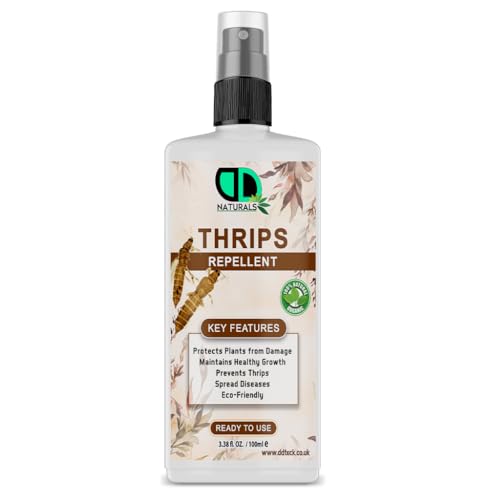 DD Teck 100% Natural Thrips & Bug Killer Spray Insecticidal Soap for Houseplants | Eco-Friendly Plant Protection | Fast-Acting Pet-Safe & Non-Toxic Solution for Thrips Infestation (100ml Spray)