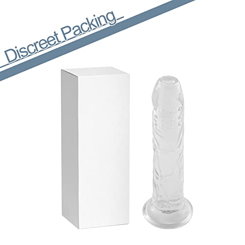 Dildo Transparent,20cm Big Dildo mit Starke Saugnapf,Sexspielzeug für Frauen und Männer – Bild 6
