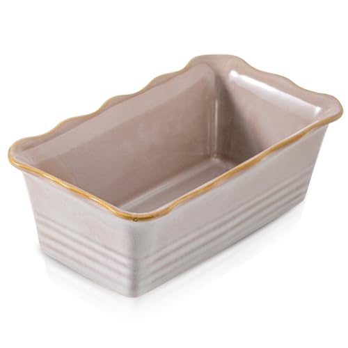 HVH Ceramic Loaf Pan for Baking Bread, Rectangular Baking Bread Loaf Pan, 9 x 5 inch Bread Pan...