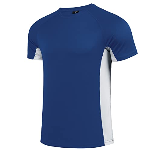 feooohosi Camiseta de natación para hombre de talla grande Rash Guard para hombre, protección de playa, camiseta de manga corta, talla grande, azul, 7XL