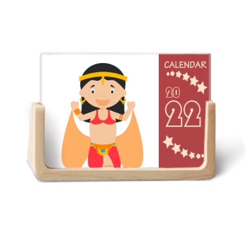 Calendrier de bureau 2022 danse orientale BD 12 mois pour s'organiser