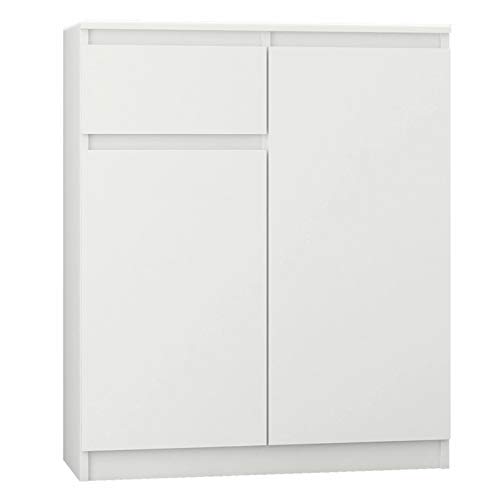 Hucoco Moscow | Aparador de Comedor Moderno 98x80x40 cm | Cómoda contemporánea Dormitorio/Sala de Estar/Oficina | Armario de Almacenamiento Cover