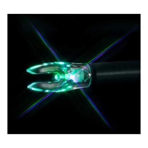 Nockturnal Rage Outdoors Fit Universal Strobe Blue & Green Lighted Nock Cover