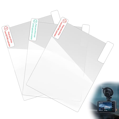 Kinretixia 3 pièces Accessoires pour caméra de Voiture - Autocollants statiques, Films antistatiques pour Une Vision Claire sur Le Pare-Brise - Compatible...
