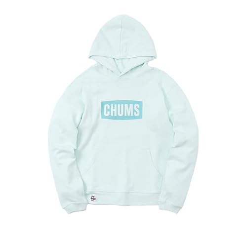 [チャムス] Logo Pull Over Parka LP ロゴプルオーバーパーカーループパイル CH00-1326 (women's L, A002 Lt. Blue)