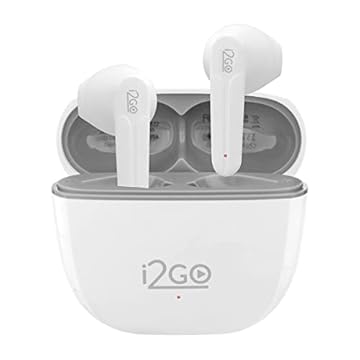 I2GO, Fone De Ouvido, TWS, Bluetooth, 20 Horas totais de Bateria, ENC, Air Sound Go 2.0, Branco, i2GO PRO