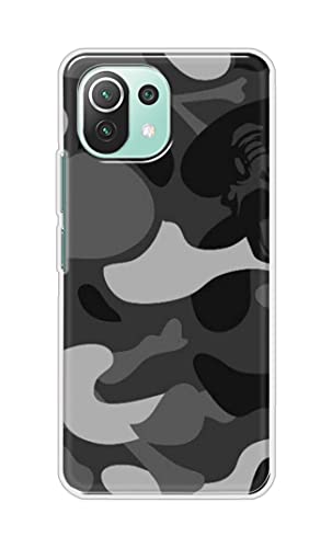 Image of Printed Hard Back Cover Case for Mi 11 Lite | Mi 11 Lite NE 5G Back Cover (Army Pattern) -1302