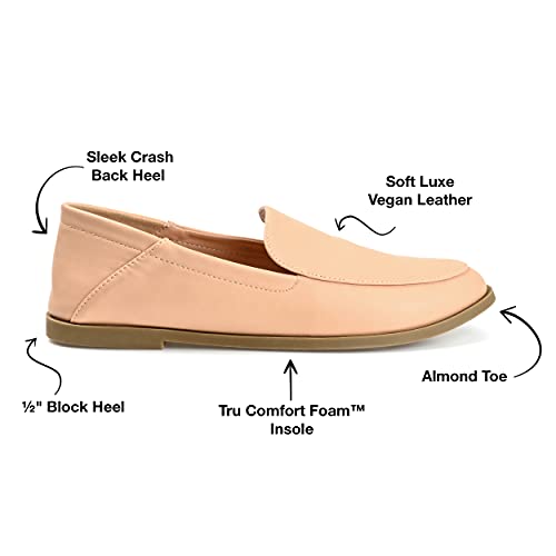 Image of Journee Womens Corinne Tru Comfort Foam Wide Width Slip On Almond Toe Loafer Flats