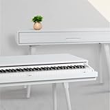 Classic Cantabile DP-730 WL Digitalpiano - Tisch mit eingebautem Piano - 88 Tasten Klavier mit Hammermechanik - Inklusive Notenhalter und Pedaleinheit - Weiß matt
