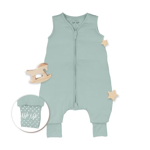 Image of Sleeveless Soft Baby & Toddler Sleeping Sack, Breathable with Adjustable Feet Cuffs & Anti-Slip Grip