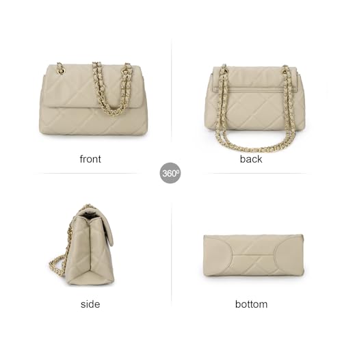 Image of Gladdon Quilted Crossbody Purses for Women Small Ladies Shoulder Bags with Chain Trendy Clutch Purse Cute Designer Bag
