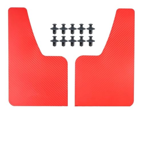 Garde-boue universel noir et rouge pour protéger la voiture de la boue