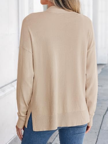 KIRUNDO Womens Fall Long Sleeve Open Front Soft Knit Cardigan with Pockets - image 4