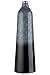 Produktbild GILDE große Deko Vase XL konische Blumenvase aus Metall - Deko Wohnzimmer Geschenk für Frauen - Farben: Grau Schwarz Höhe 49 cm