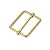 B9410 3/4" Natural Brass, Double Loop w/Slider Bar, Solid Brass-LL