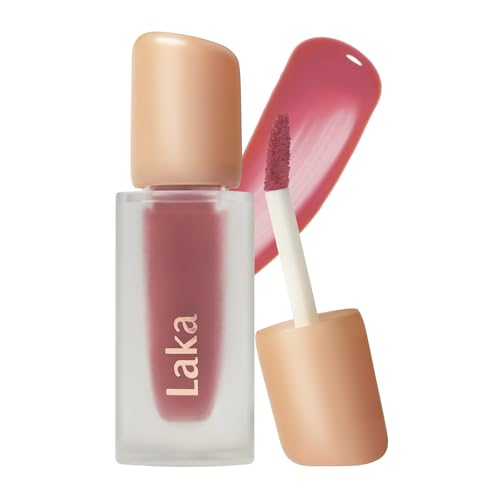 Image of Laka Fruity Glam Tint | Glowing Korean Lip Tint with Hydrating Lightweight Texture | Buildable Color, Non-Sticky High Shine Gloss | K-Beauty Korean Makeup | #162 Charmant, 0.15oz