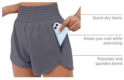 Image of BMJL 2.5 inch Athletic Shorts for Women Comfy High Waisted Short with Pocket