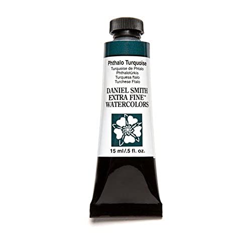 DANIEL SMITH Extra Fine Watercolor 15ml Paint Tube, Phthalo Turquoise