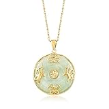 Ross-Simons Good Fortune Butterfly Pendant Necklace in 18kt Gold Over Sterling
