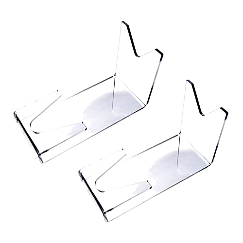 Sankuai 2 pièces Porte-Pistolet Armes de Poing Titulaires Support de Pistolet Acrylique Transparent 14 * 6.3 * 7.6 cm Cover