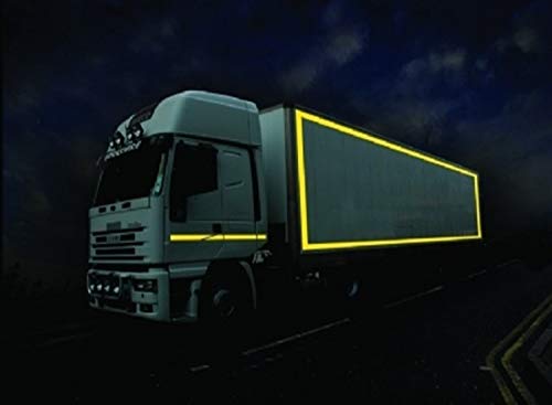 Image of 50.8 mm (2 Inches) Reflective Tape 7.31 Meter (24 Ft.) Yellow Strip
