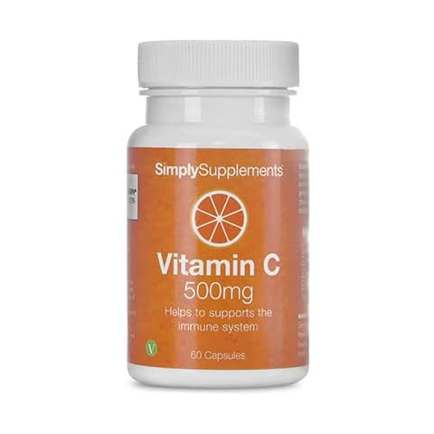 Vitamin C Capsules | Strong 500mg One A Day Capsules | Immune System Support | UK Manufactured (60) Cover