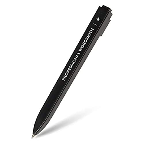 Chiusura a scatto BOLIGRAFO GO 1.0MM NEGRO CON FRASE