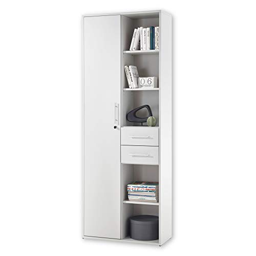 AeasyG Farmhouse Aktenregal 80cm Mit 2 Schubladen - Abschließbar Für Home-Office