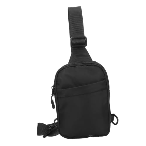 FOMIYES Embalar Bolso Bandolera De Tela Oxford Bolsas De Hombro Pequeño Bolso Bandolera Deporte Deportivo Gimnasia Bolsa De Lona De Las Mujeres Hombres Sling Bag Crossbody Negro Imagen de FOMIYES Embalar Bolso Bandolera De Tela Oxford Bolsas De Hombro Pequeño Bolso Bandolera Deporte Deportivo Gimnasia Bolsa De Lona De Las Mujeres Hombres Sling Bag Crossbody Negro