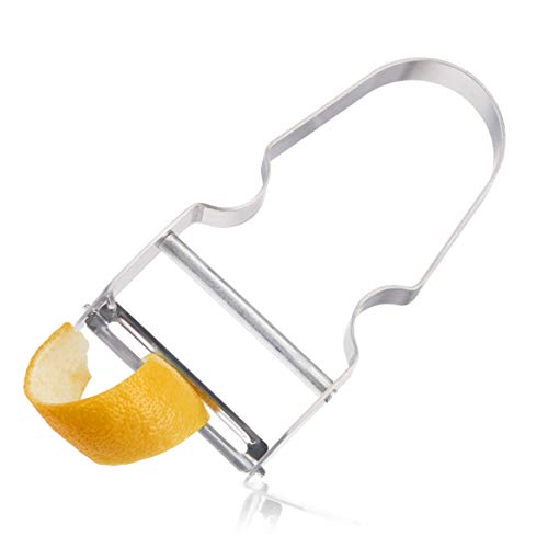 Viski 9566 Professional: Stainless Steel Citrus Peeler, One Size, Silver