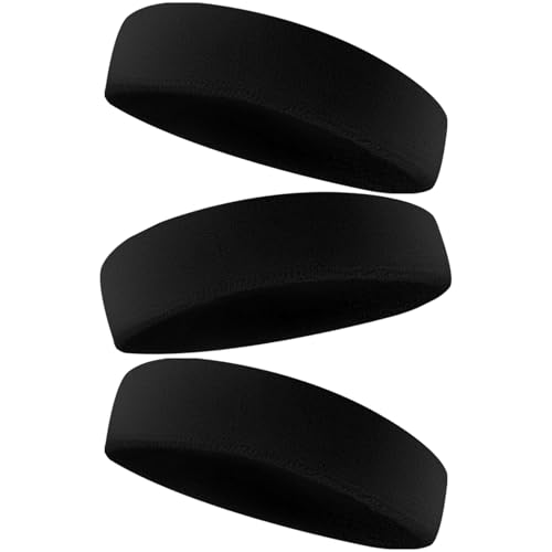 Image of Sweatbands Sports Headband for Men & Women - Terry Cloth Moisture-Wicking Sports Towel Headband for Tennis, Basketball, Running, Gym, and Fitness Working Out