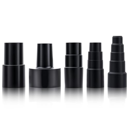 5 PCS Vacuum Hose Adapter Kit Universal Shop Vac Vacuum Hose Adapter 2-1/2 to 1-1/4 1-1/4 to 1-3/8 to 1-1/2 1-3/8 to 1-1/4 32mm to 35mm 32mm to 38mm 32mm to 45mm for Wet Dry Shop
