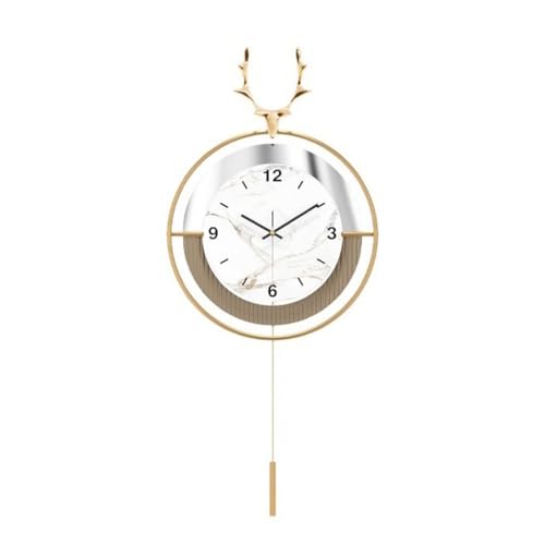 Horloge murale salon XJBTBA grande taille pendule design tendance maison de mode