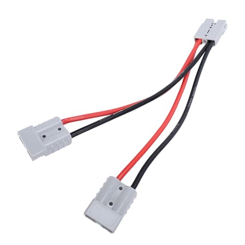 バッテリーアダプターケーブルクイックコネクト 50A プラグ 8AWG ワイヤー Y スプリッターバッテリーコネクタケーブルカート電動フォークリフトフォークリフトバッテリー充電器ケーブル