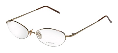 Vera Wang V05 For Ladies/Young Women/Girls Designer Half-rim Glamorous Hip Japan Eyeglasses/Eye Glasses (49-17-135, Gold)