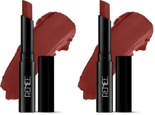 Image of RENEE Very Matte Lipstick - Toffee Touch, Intense Color Pay Off, Full Coverage, Long Lasting & Weightless, Easy Glide Formula With Velvety Finish, Suitable for All Occasion, Ideal For Gifting